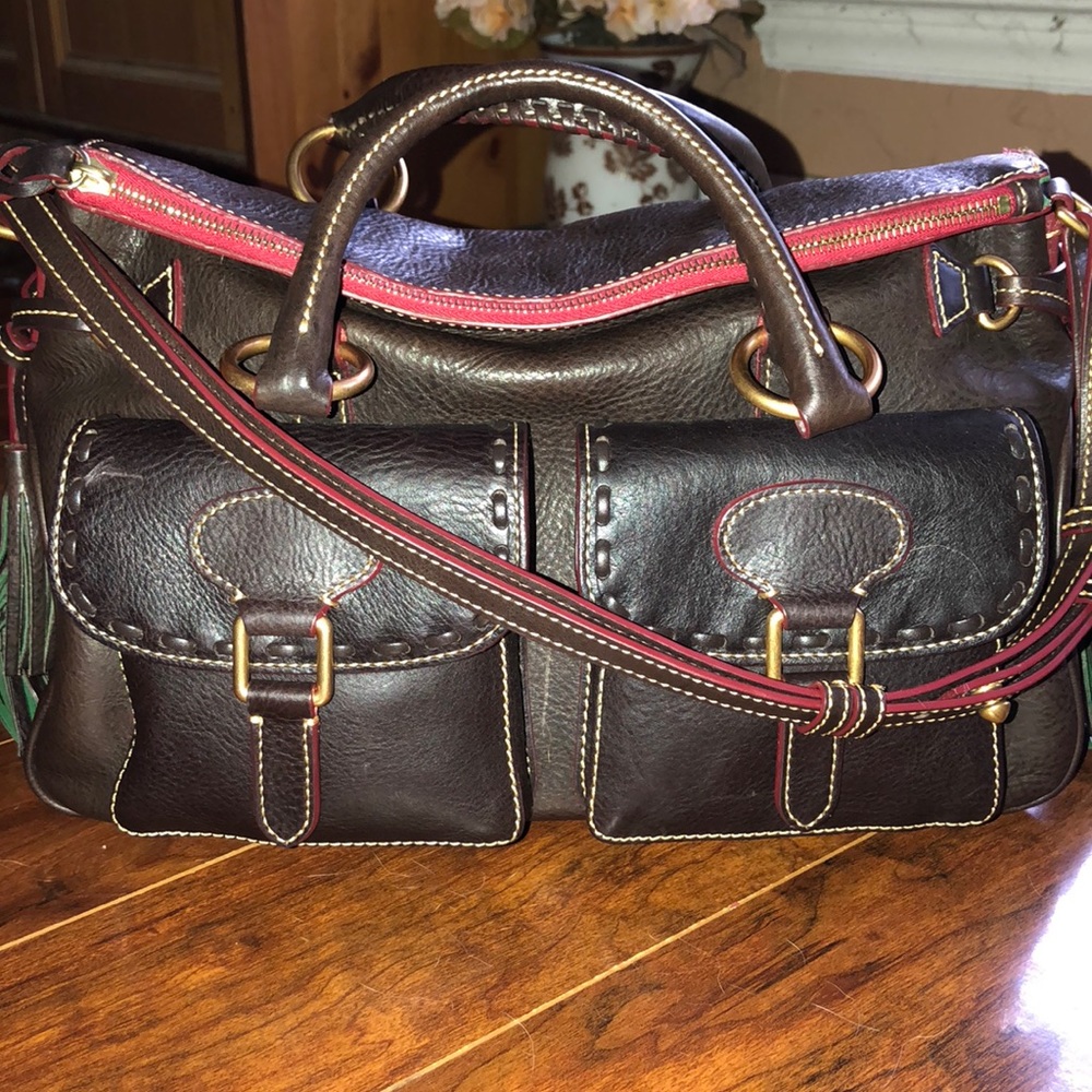 Dooney and Bourke Florentine Leather Satchel Purse